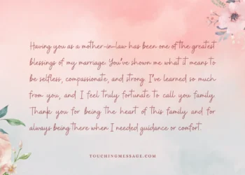 Touching and Heartfelt Messages for Mother-in-Law