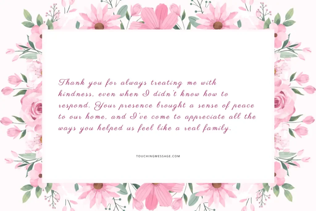 A Message of Gratitude for My Stepmother